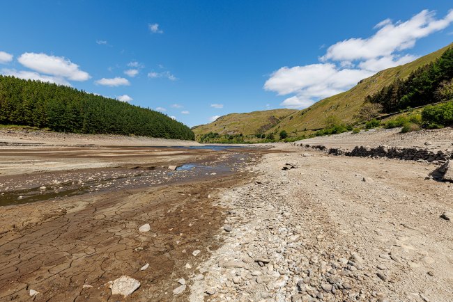 Haweswater Resevoir in drought
